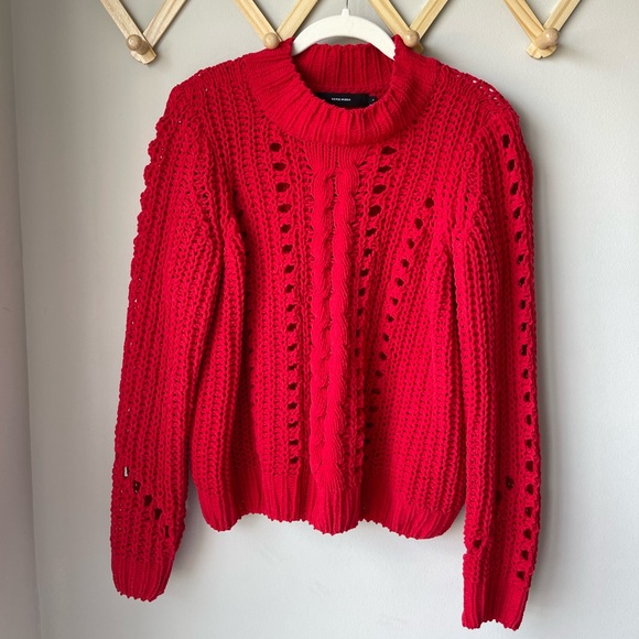 vero moda red sweater